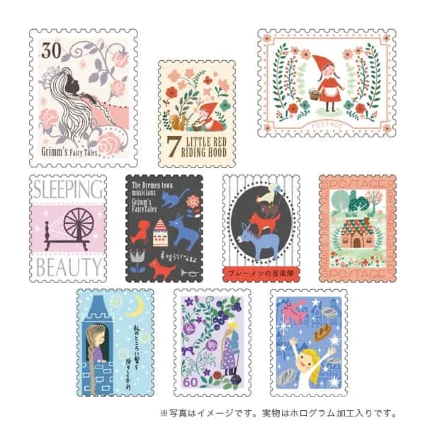 Shinzi Katoh - Cajita de pegatinas 30ud - Grimm's FairyTales2