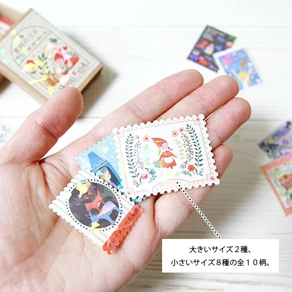 Shinzi Katoh - Cajita de pegatinas 30ud - Grimm's FairyTales2