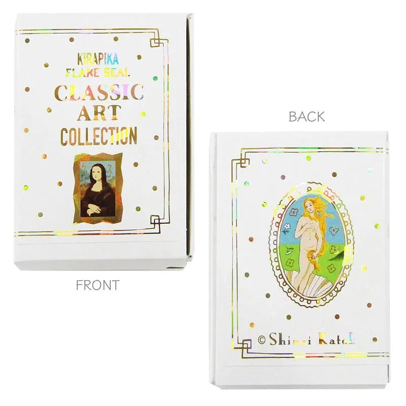 Shinzi Katoh - Cajita de pegatinas 32ud - Leonardo da Vinci/Botticelli - Classic Art Collection