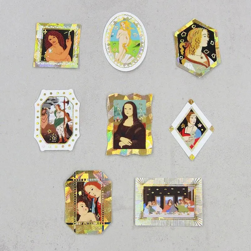 Shinzi Katoh - Cajita de pegatinas 32ud - Leonardo da Vinci/Botticelli - Classic Art Collection