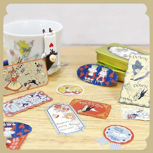 Shinzi Katoh - Lata de pegatinas 30ud - Fantasy Forever Alice