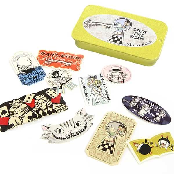 Shinzi Katoh - Lata de pegatinas 30ud - Open the Door