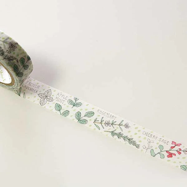 Shinzi Katoh - Washi Tape 15mm - Herb
