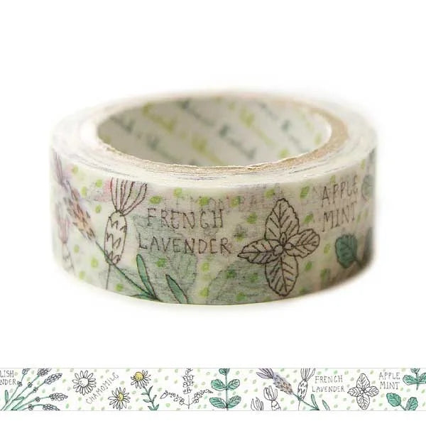 Shinzi Katoh - Washi Tape 15mm - Herb