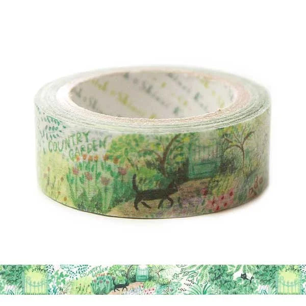 Shinzi Katoh - Washi Tape 15mm - Country Garden