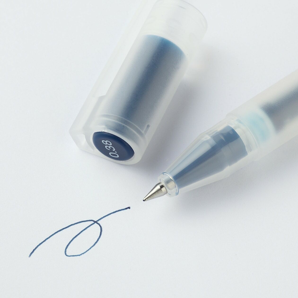 MUJI - Bolígrafo gel 0.38 - Azul Marino