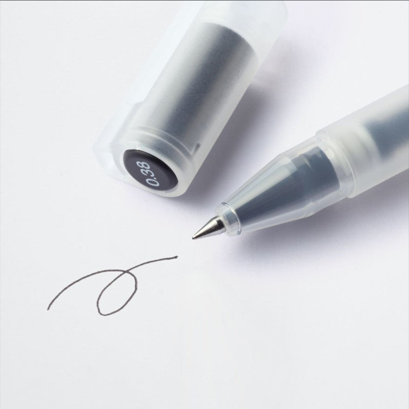 MUJI - Bolígrafo gel 0.38 - Negro