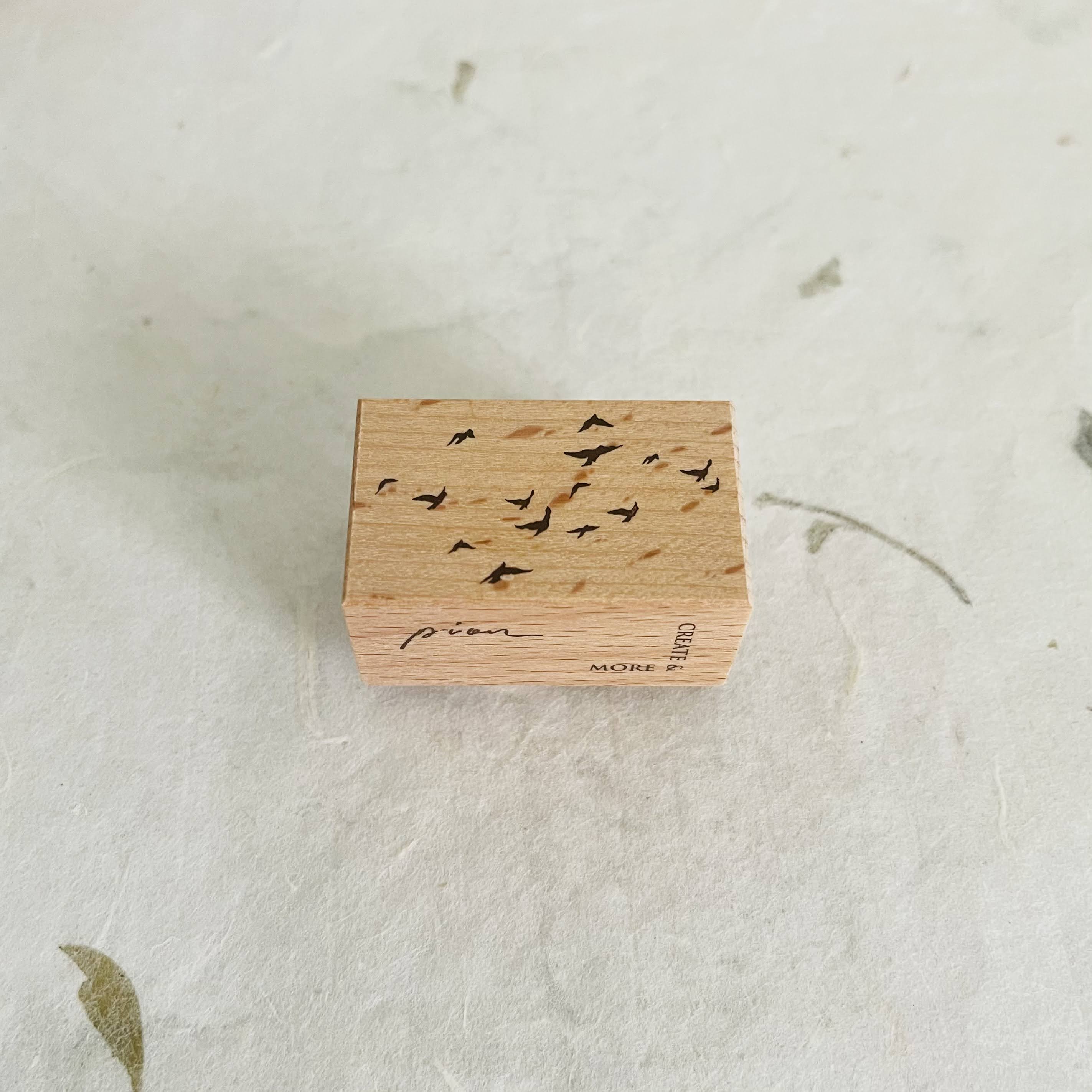 PION - Sello de Madera - Birds