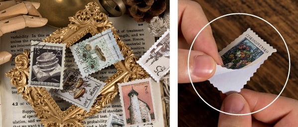 MO·CARD - Pegatinas Sellos 46 ud- Plantas