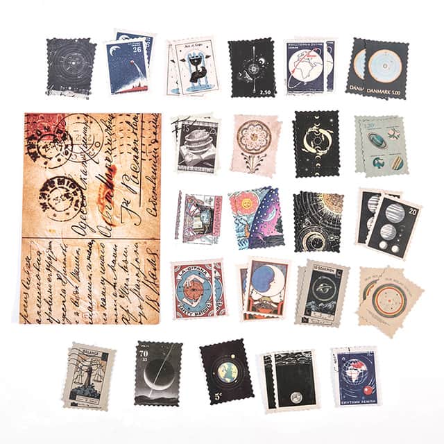 MO·CARD - Pegatinas Sellos 46 ud- Astrología