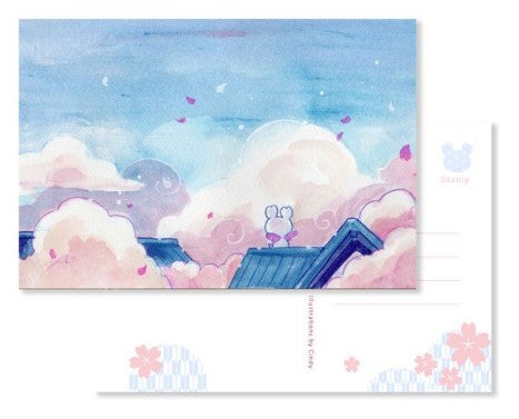 EsterBrook x SakuraDragon - Set 3 Postales - Sakura Street