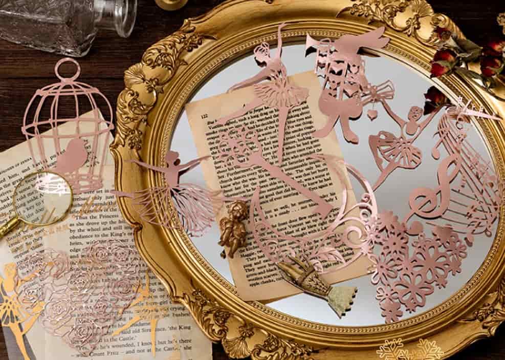 MO·CARD - 10 ud Troqueles Dorados - Ballet