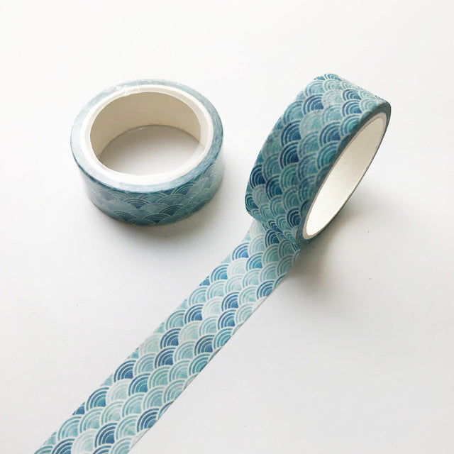Ayron - Washi tape - Arcos azules