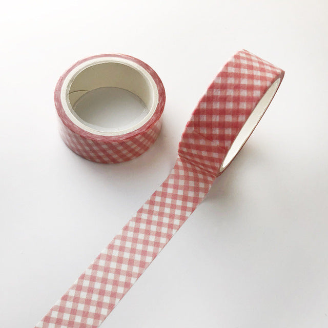 Ayron - Washi tape - Cuadros Rosas