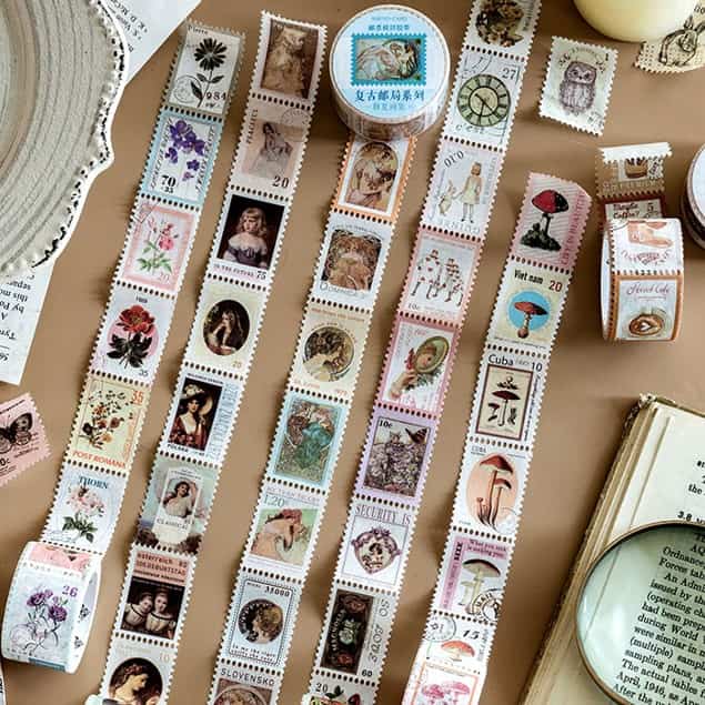 MO·CARD - Washi Tape Sellos Troquelados - Retratos Mujeres