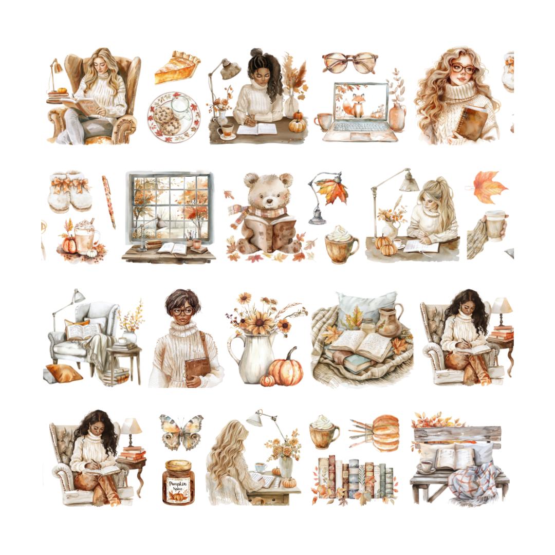 Penpaling Paula - Boho Otoño - Cinta PET PRE-CORTADA
