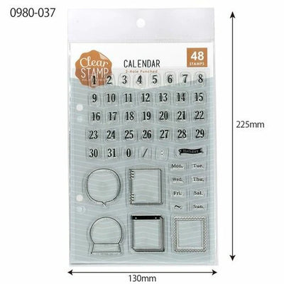 Kodomo No Kao - Sellos de Silicona Transparente - Calendar