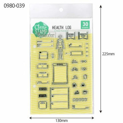 Kodomo No Kao - Sellos de Silicona Transparente - Health Log