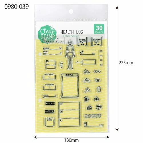 Kodomo No Kao - Sellos de Silicona Transparente - Health Log