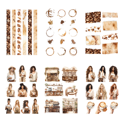 Penpaling Paula - Coffee Lover - Libro de pegatinas