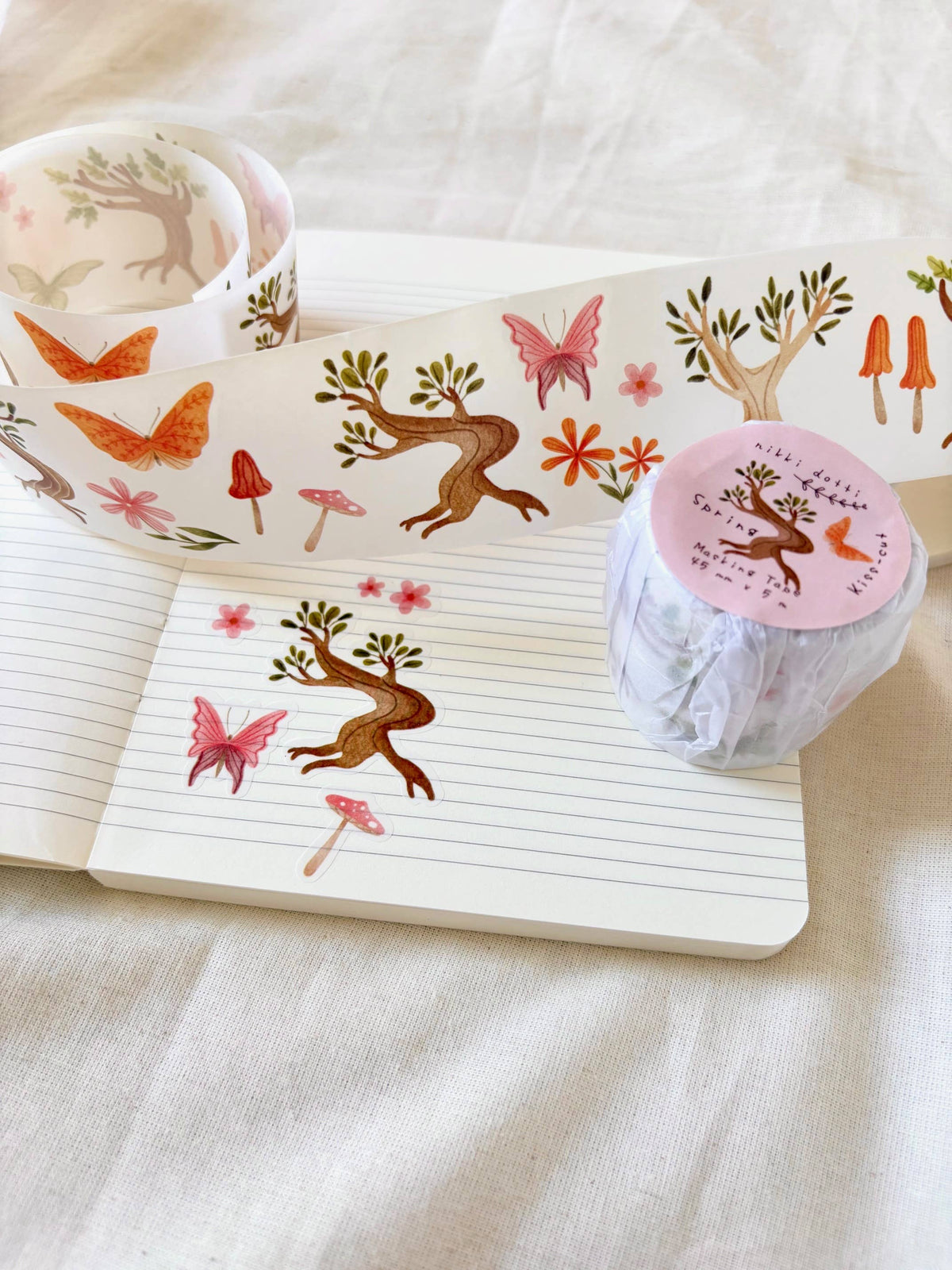 Nikki Dotti - Washi Tape PRECORTADO - Primavera