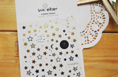 Suatelier - Hoja Pegatinas Adhesivas - Shine like star
