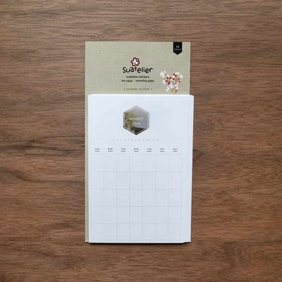 Suatelier - Pegatinas Adhesivas 12 hojas - Monthly Plan