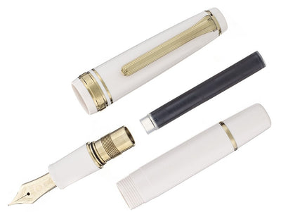 Sailor - Pluma Estilográfica - Beni White - Pro Gear Slim Mini - ORO 14K