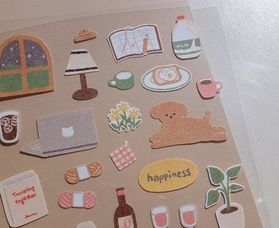 Suatelier - Hoja Pegatinas Adhesivas - Small Happiness