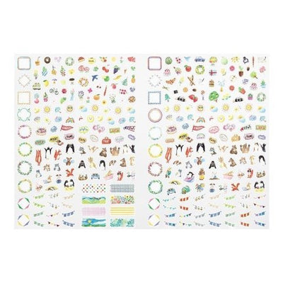 Midori - Diario con Pegatinas A5 - Gris