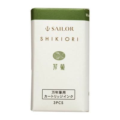 Sailor - Pack 3 cartuchos tinta - Wakauguisu - Shikiori Ink
