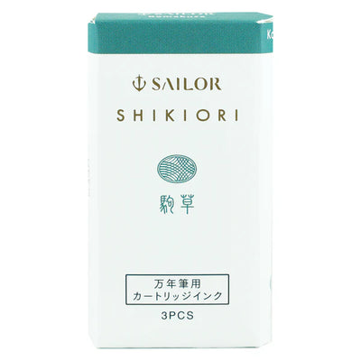 Sailor - Pack 3 cartuchos tinta - Komakusa - Shikiori Ink