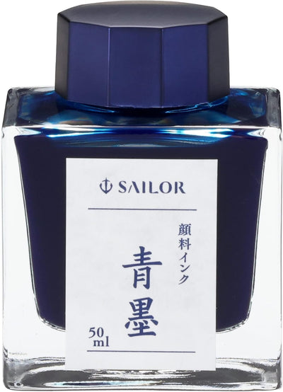 Sailor - Tintero 50 ml - BlueBlack Pigmentada - Seiboku