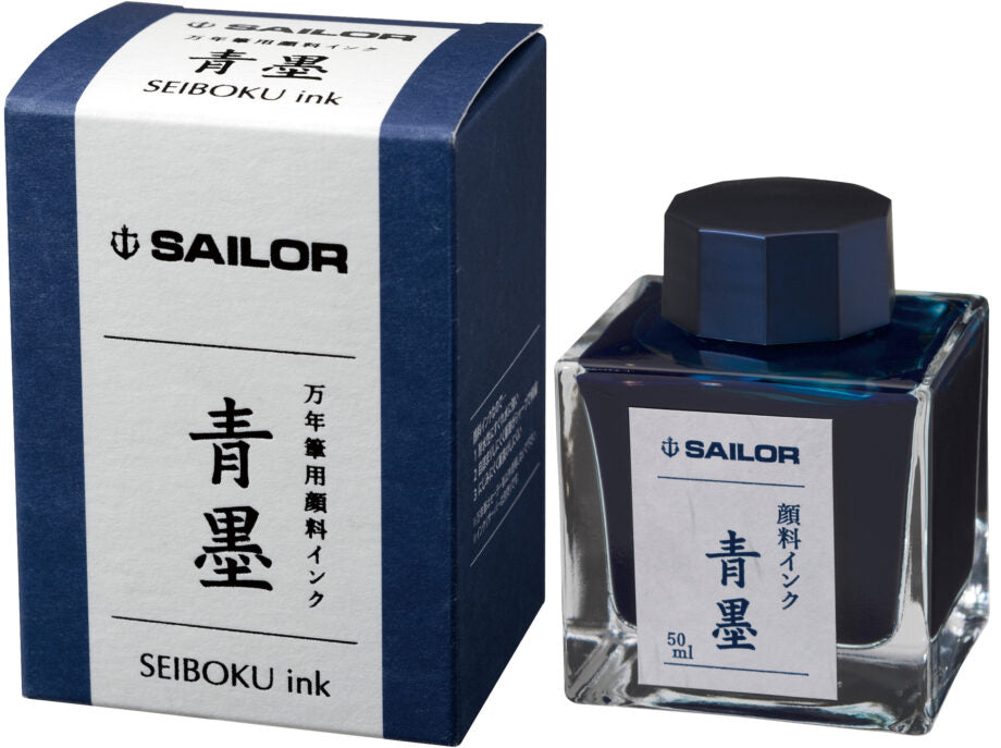 Sailor - Tintero 50 ml - BlueBlack Pigmentada - Seiboku