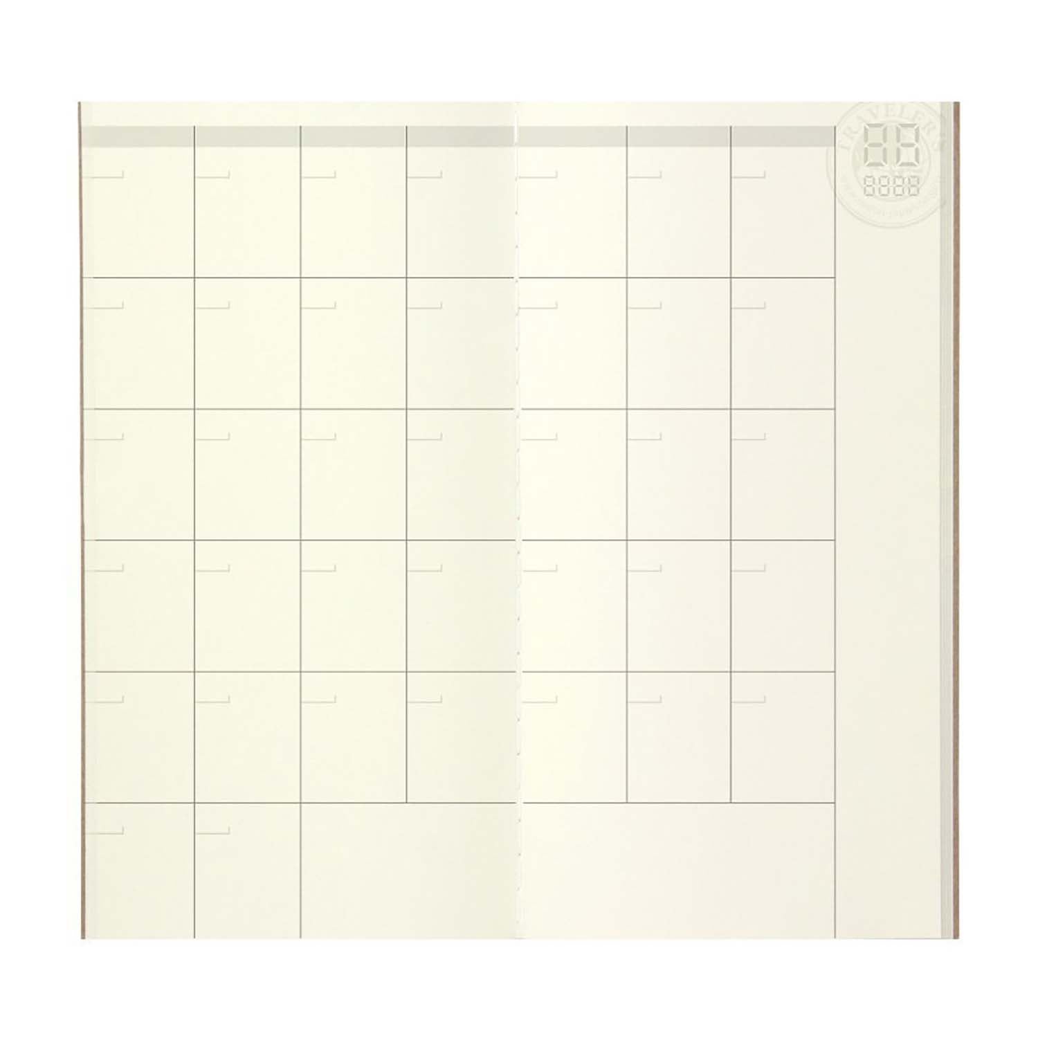 Traveler's Company - Recambio REGULAR 017 - Free Diary (Monthly)