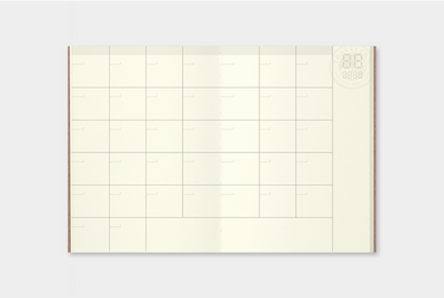 Traveler's Company - Recambio PASSPORT 006 - Free Diary (Monthly)
