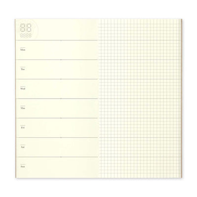 Traveler's Company - Recambio REGULAR 019 - Free Diary (Weekly) + Grid Notebook