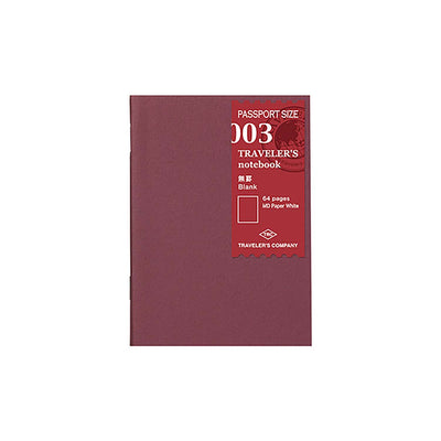 Traveler's Company - Recambio PASSPORT 003 - Blank MD