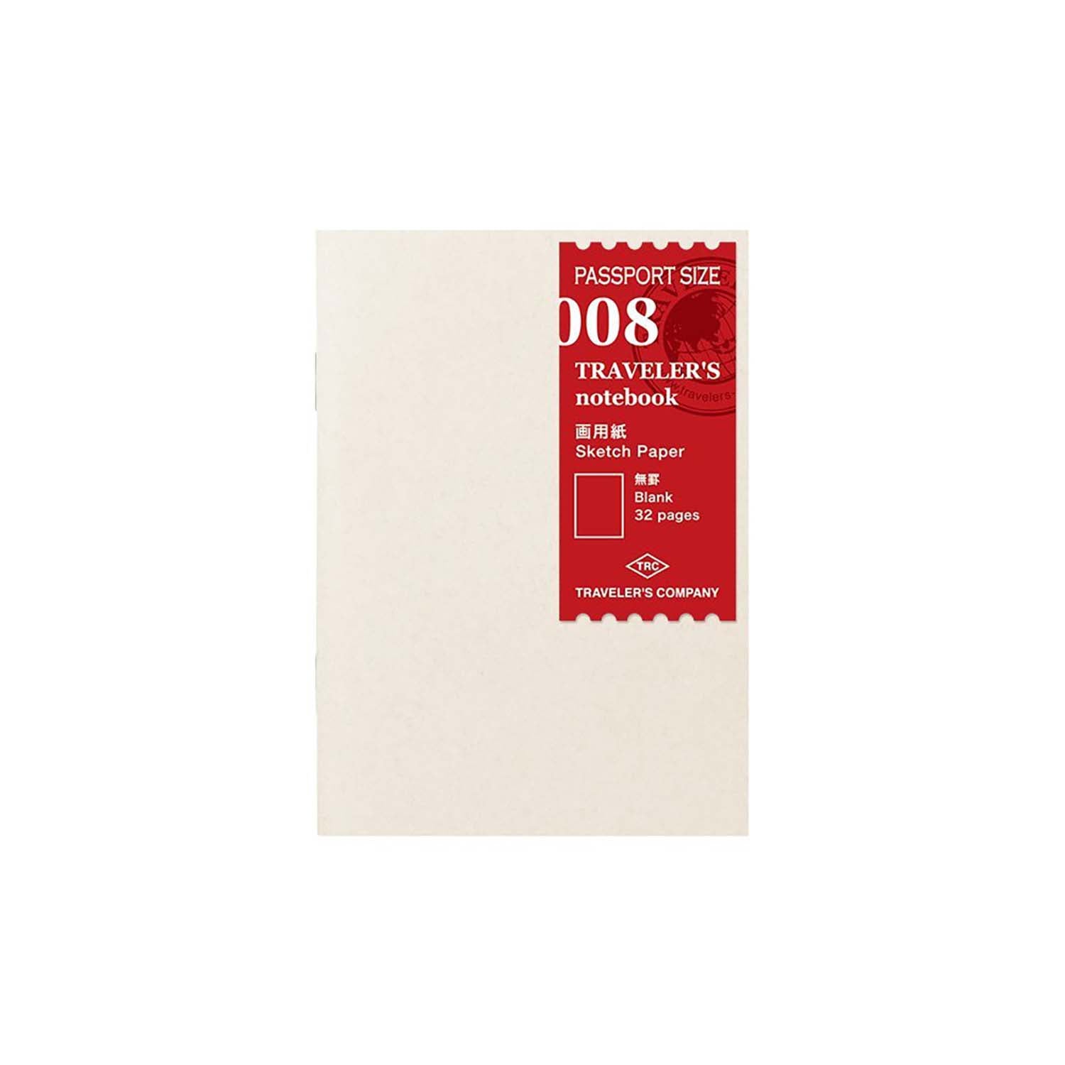 Traveler's Company - Recambio PASSPORT 008 - Sketch Paper