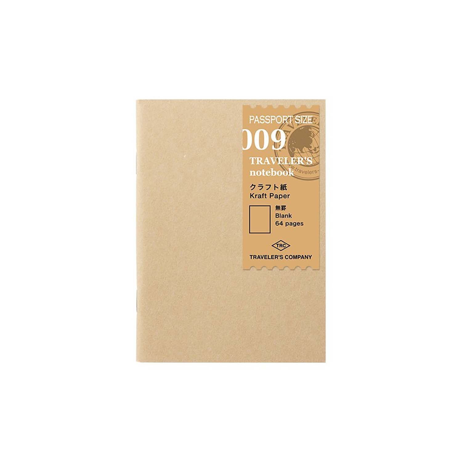 Traveler's Company - Recambio PASSPORT 009 - Kraft Paper