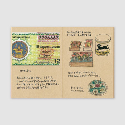 Traveler's Company - Recambio PASSPORT 009 - Kraft Paper