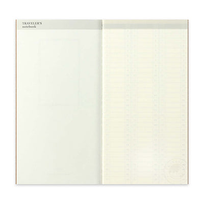 Traveler's Company - Recambio REGULAR 018 - Free Diary (Weekly Vertical)