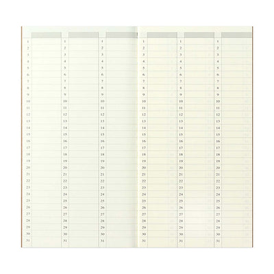 Traveler's Company - Recambio REGULAR 018 - Free Diary (Weekly Vertical)