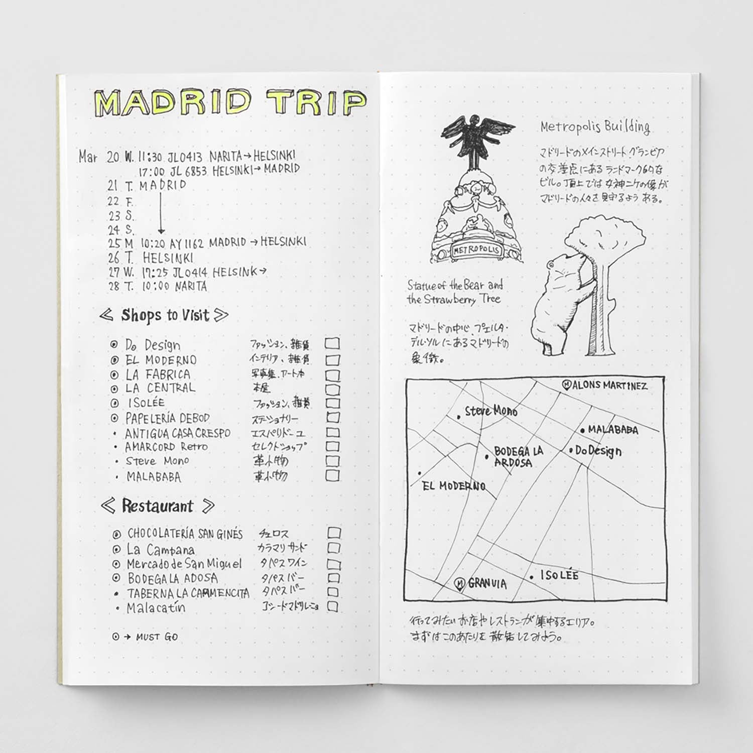 Traveler's Company - Recambio REGULAR 026 - Dot Grid