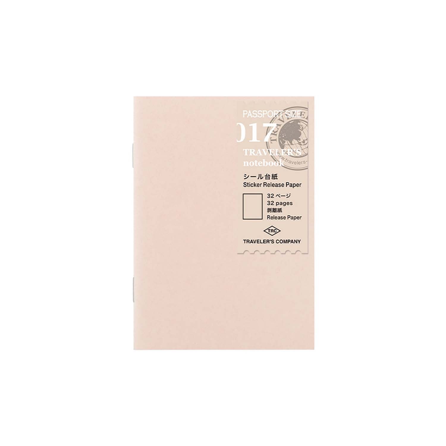 Traveler's Company - Recambio PASSPORT 017 - Sticker Release Paper