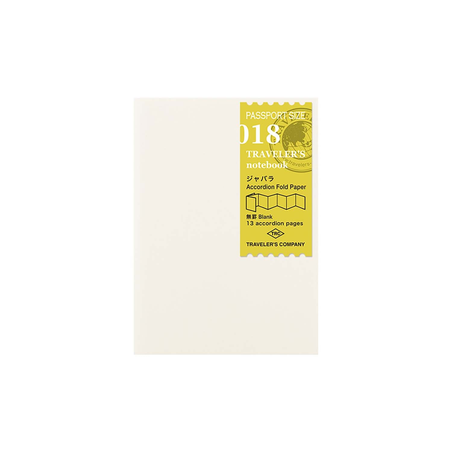 Traveler's Company - Recambio PASSPORT 018 - Accordion Fold Paper