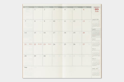 Traveler's Company - Agenda Mensual REGULAR - The Traveler's Spirit