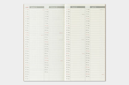 Traveler's Company - Agenda Semanal + Memo REGULAR - The Traveler's Spirit