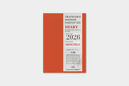 Traveler's Company - Agenda Mensual PASSPORT - The Traveler's Spirit