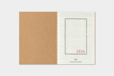 Traveler's Company - Agenda Mensual PASSPORT - The Traveler's Spirit